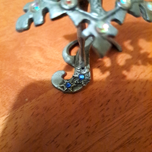 Pewter Fairy Figure Snowflake Crystal Fae Mystical Forest Fantasy Sunglo - Picture 6 of 7